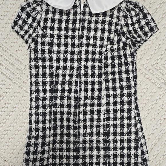 Rare Editions Black and White Plaid Kids Dress - Picture 10 of 11